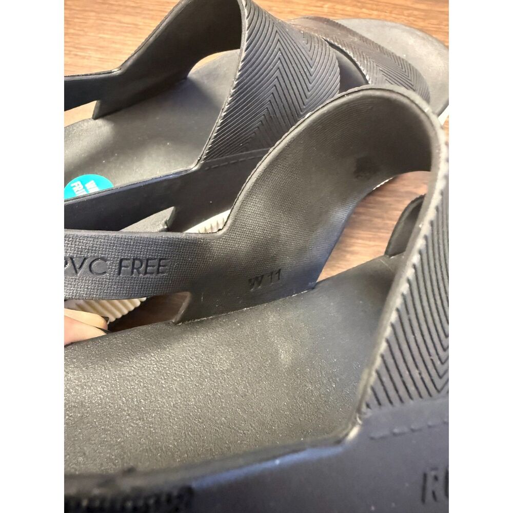 REEF Water Vista Higher Black Vintage CJ3575 Women’s Size 11 Platform Sandals